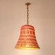 Handcrafted Bamboo Pink Woven Pendant Lamp